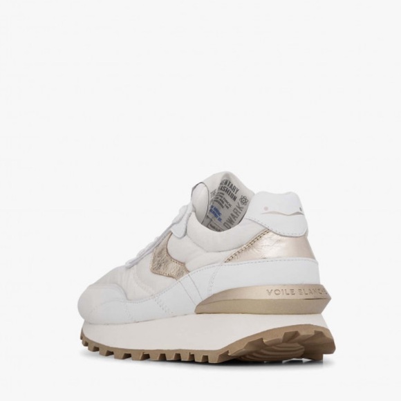 VOILE BLANCHE QWARK HYPE WOMAN
Suede Technical Fabric Sneaker White-Platinum - Picture 4 of 16